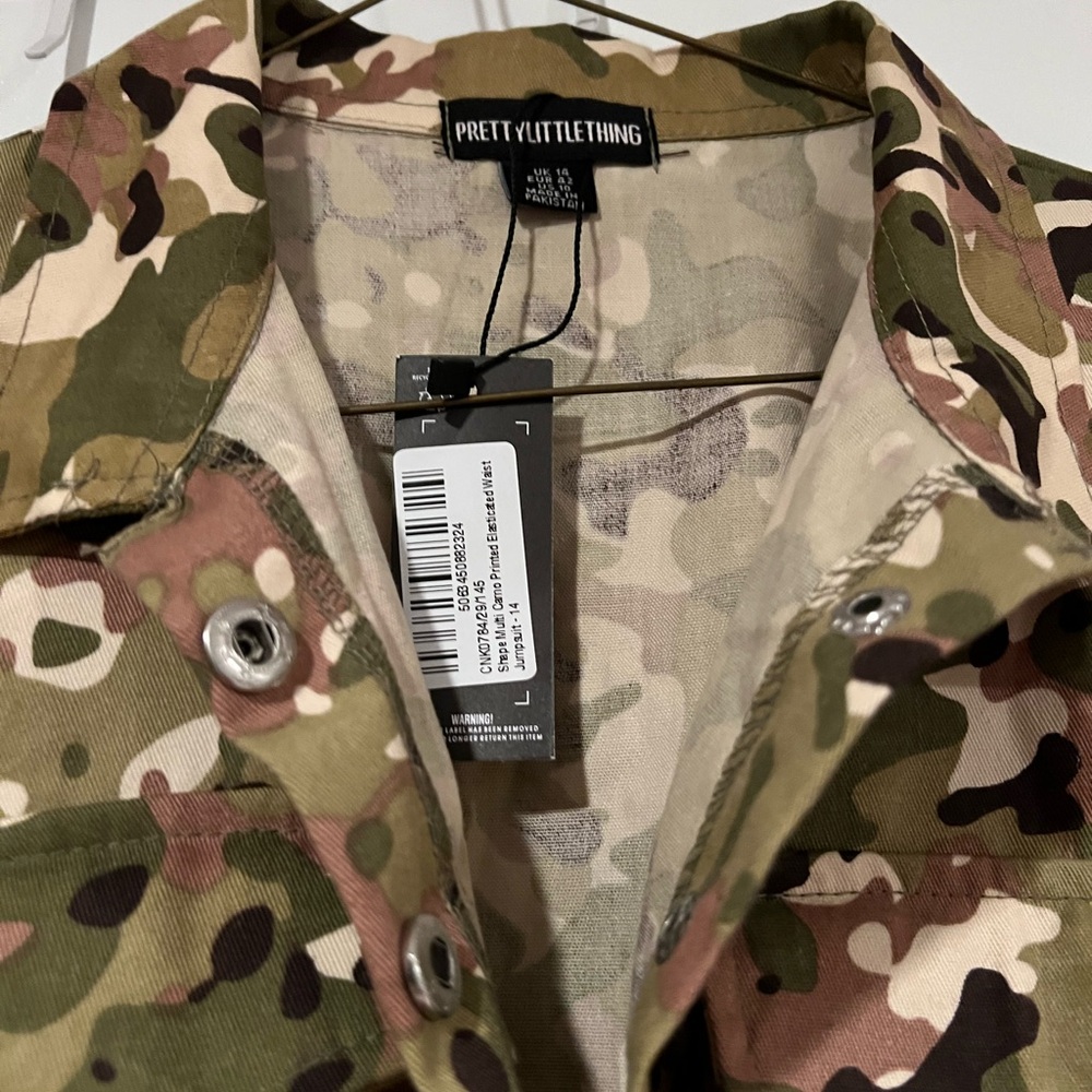 Camouflage Utility Jumpsuit - Women's Green Camo - Picture 2 of 6